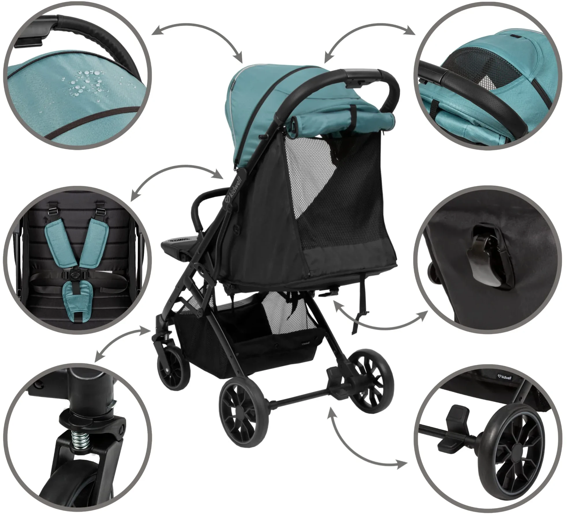 Прогулочная коляска Kidwell Colmer Royal Green